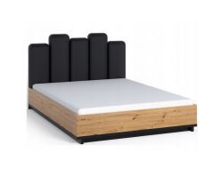 Łóżko łoże pojemnik stelaż tapicerowany zagłówek INES 160 x 200